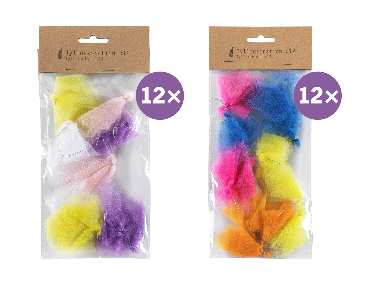 Dekoration i tyll, 12-pack1