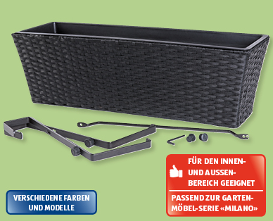 GARDENLINE(R) Balkonkasten in Rattan-Optik