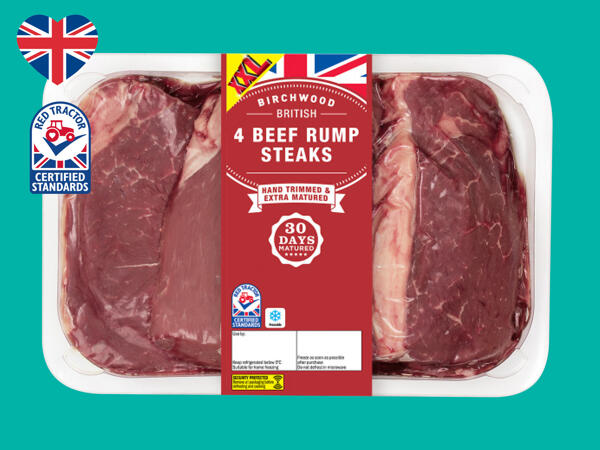 Birchwood 4 British Beef 30-Day Matured Rump Steaks