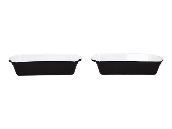 Silvercrest Black Small Stoneware Oven Dishes - Set of 2