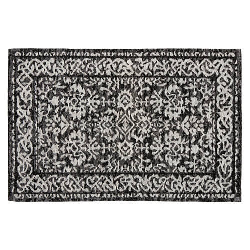 24" x 36" Decorative Accent Rug - Gray Medallion