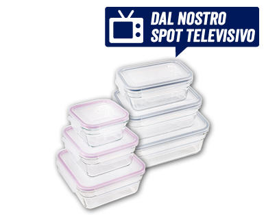 Set di contenitori salvafreschezza in vetro, 3 pezzi GLASSLOCK