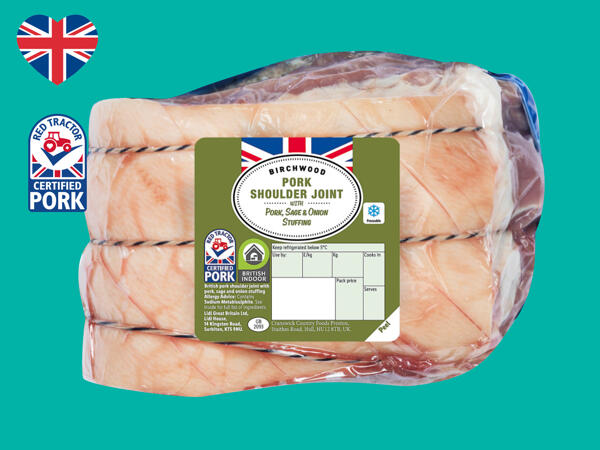 Birchwood British Pork Shoulder Joint with Pork, Sage & Onion Stuffing