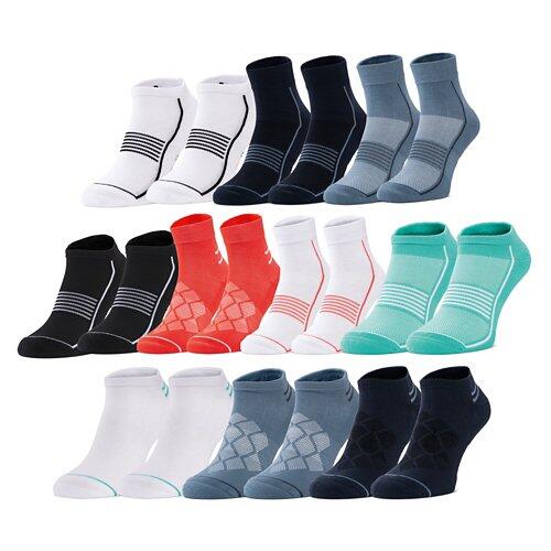 CRANE Damen-/Herren-Sport-Socken, Doppelpkg.