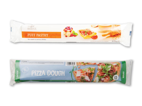 Pizza-, tærte-, butter- eller pølsehornsdej