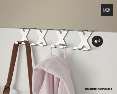 OVER DOOR HOOKS 4PK