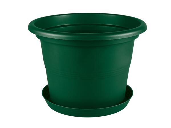 Plant pot with saucer, 44cm