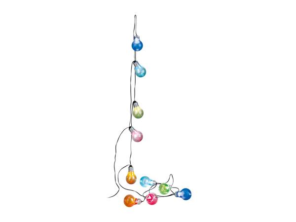 Livarno Home LED Coloured Bulb String Lights
