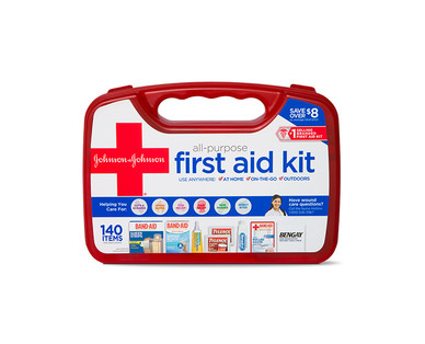 Johnson & Johnson 140-Piece First Aid Kit
