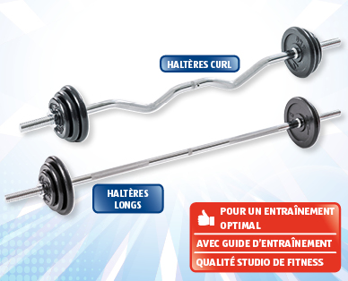 Lot d'haltères longs/curl CRANE(R)