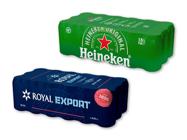 Royal Export eller Heineken