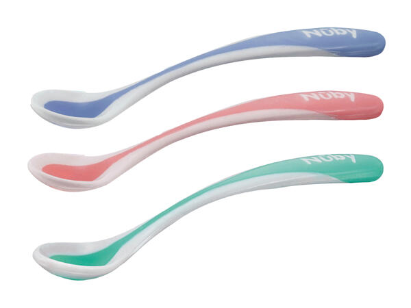 Cuillères thermosensibles Nûby Sensitive Flex, lot de 4