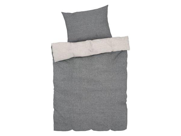 Single reversible chambray winter bedlinen