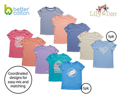 Children's Tees 5pk or Dresses 3pk