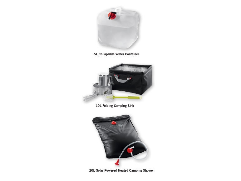 CRIVIT Camping Shower/Camping Sink/Water Container