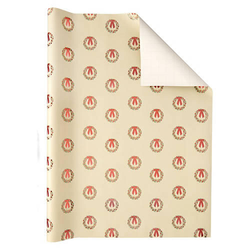 40 Square Feet Heavyweight Premium Gift Wrap - Wreaths