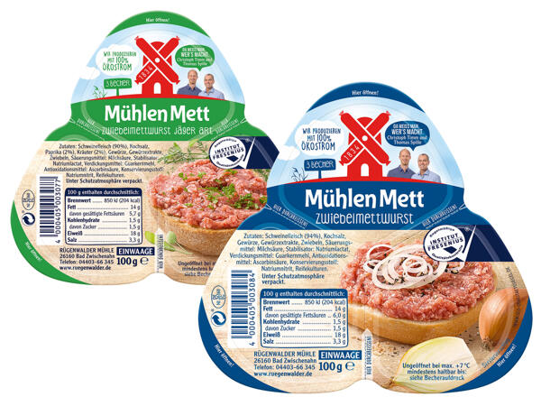 Rügenwalder Mühle Mühlen Mett