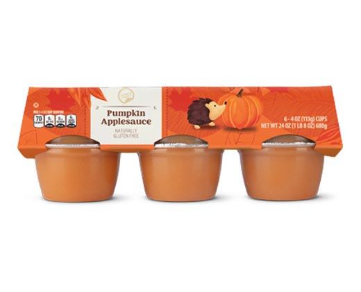 Lunch Buddies Harvest Applesauce Cups Pumpkin or Spiced Cider