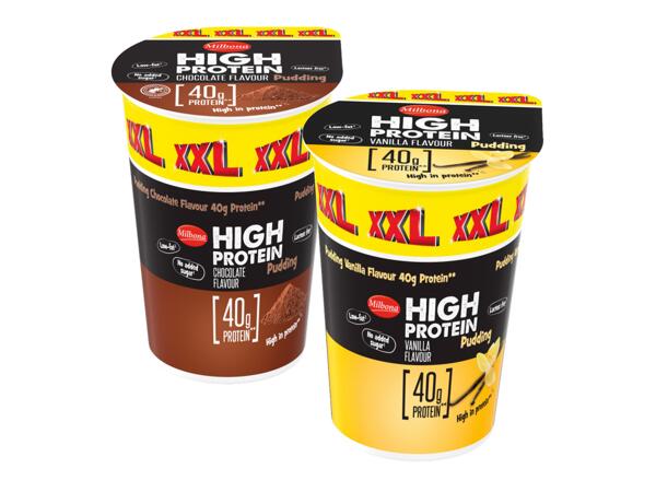 High protein pudding