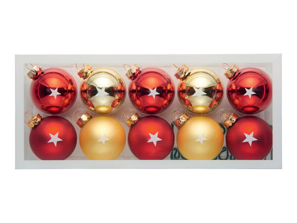 Livarno Home Premium Glass Baubles