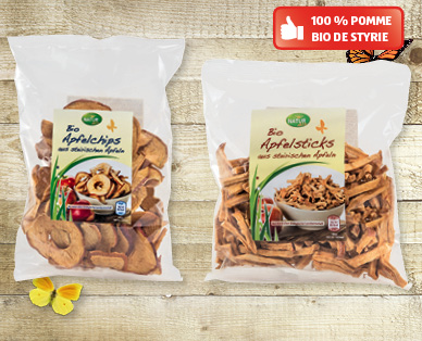 Chips/Bâtonnets de pomme bio de Styrie NATUR AKTIV BIO