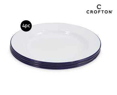 Enamel Dinner Plates 4pk