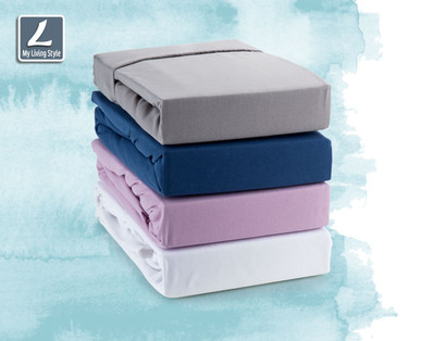 MY LIVING STYLE Interlock-Jersey-Spannleintuch