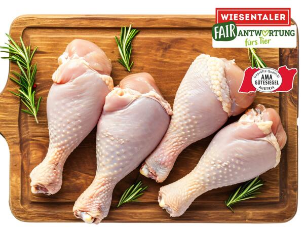 Frische Maishendl Unterkeulen