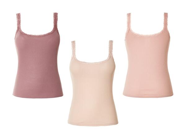 ESMARA(R) Top med blonder 3-pak