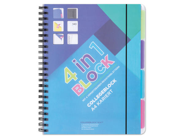 Collegeblock 4-in-1