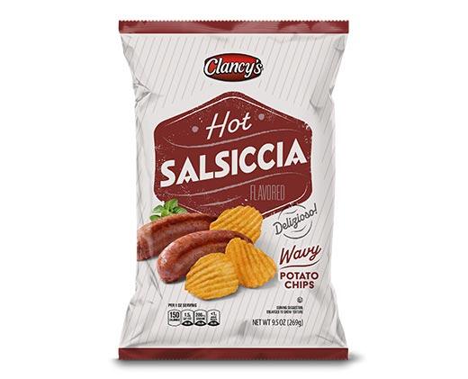 Clancy's Hot Salsiccia or Parmesan Pancetta Wavy Potato Chips