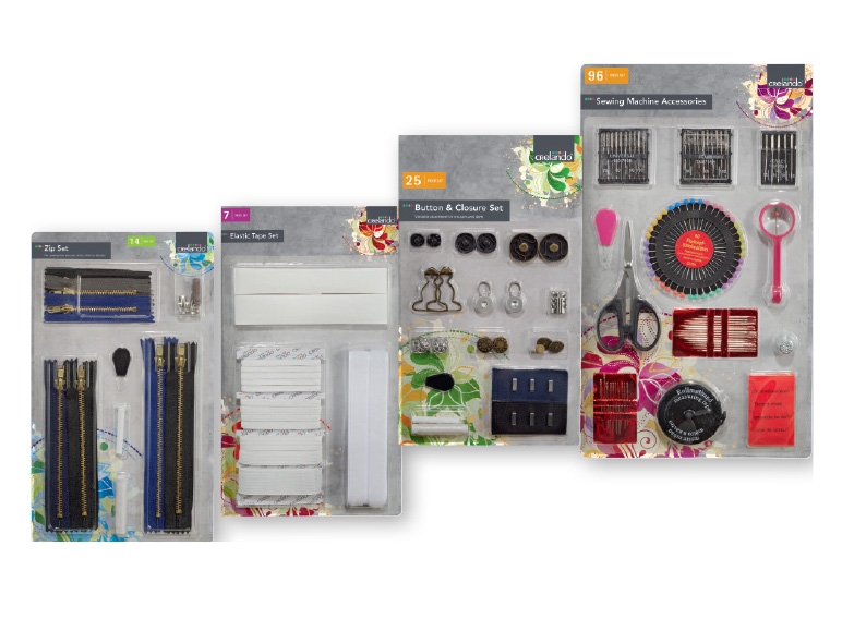 CRELANDO(R) Sewing Accessories/Zip Set