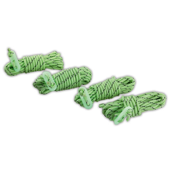 Leuchtende Zeltleine 4er-Set