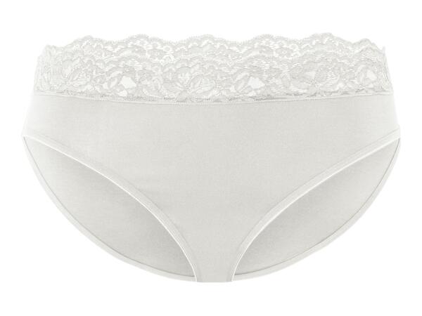 Esmara Ladies' Lace Trim Briefs - Pack of 3
