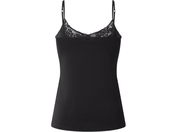 Ladies' Lace Trim Vest Tops, 3 pieces