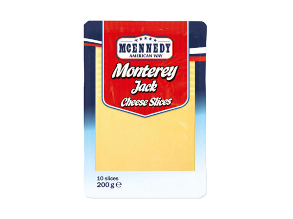 Mcennedy Monterey Jack Cheese Slices