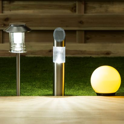 Ledtuinlampen op zonne-energie, 2 st.