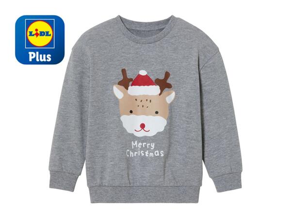 Lupilu Younger Kids' Reindeer Christmas Sweatshirt