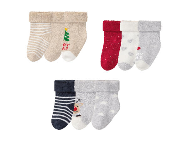Babystrumpor, 3-pack