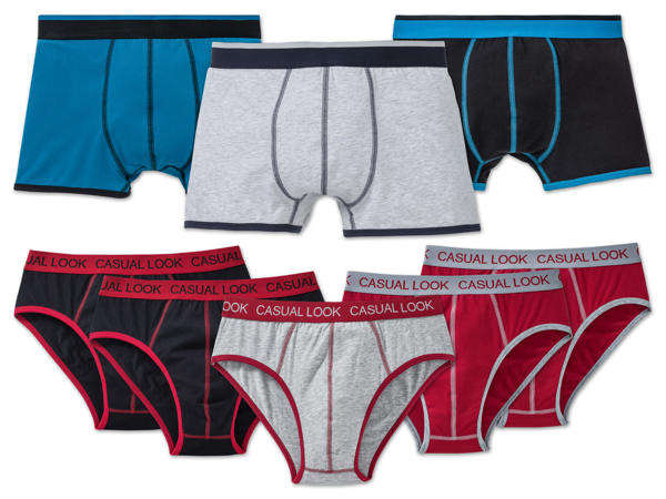 LIVERGY(R) Herren Boxer 3 Stück, Slip 5 Stück1