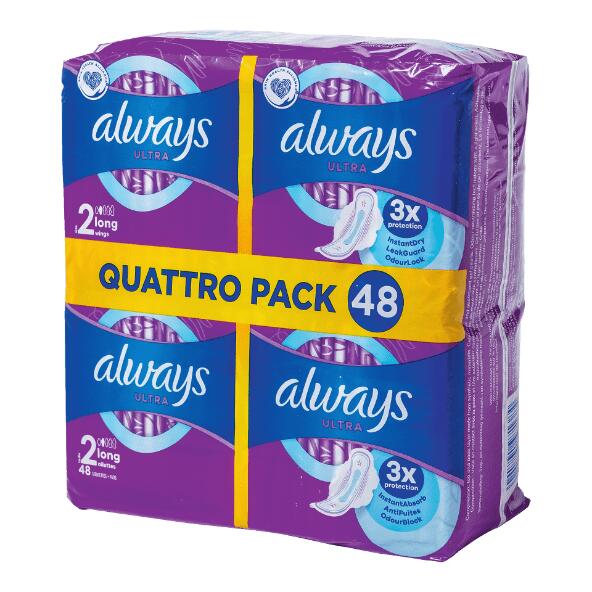 ALWAYS(R) 				Serviettes hygiéniques, pack de 4