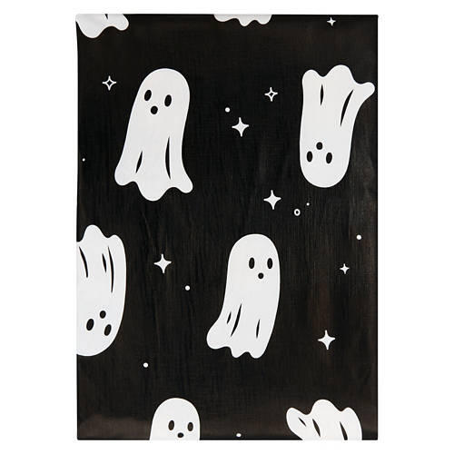 52" X 70" Halloween Vinyl Tablecloth - Ghosts