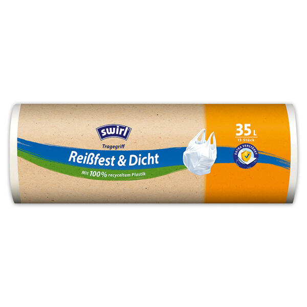 Müllbeutel mit Tragegriff
