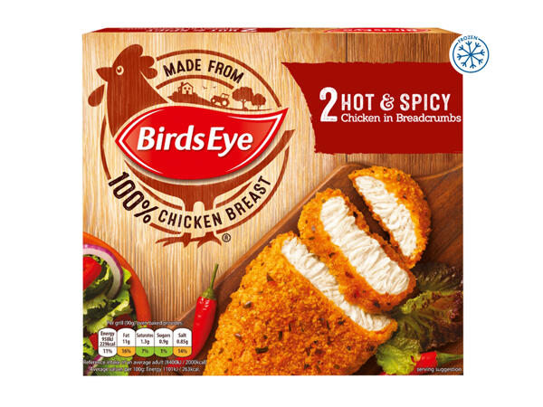 Birds Eye 2 Hot & Spicy Chicken in Breadcrubs