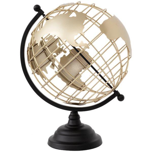 Metalen wereldbol