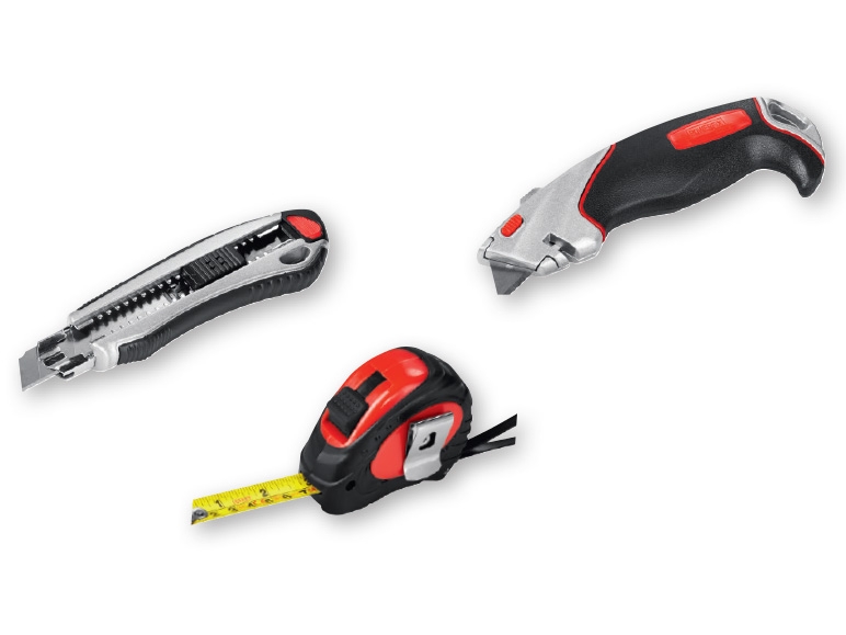 POWERFIX(R) Box Cutter/Measuring Tape