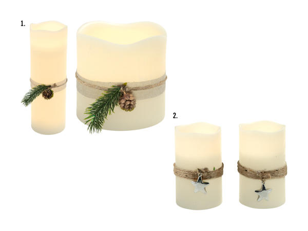 Bougies à LED en cire véritable
