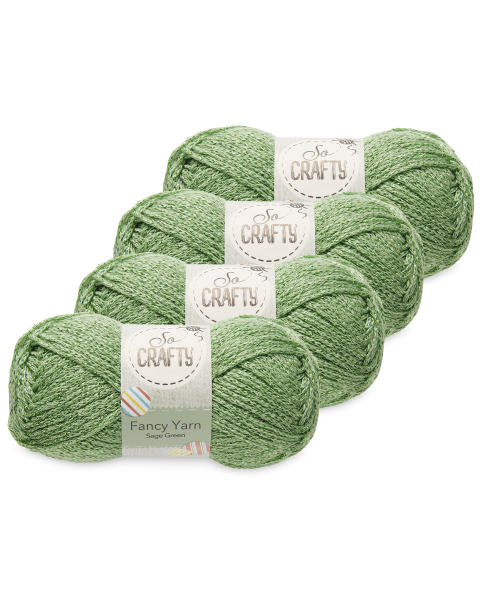 Fancy Yarn Sparkle Green 4-Pack