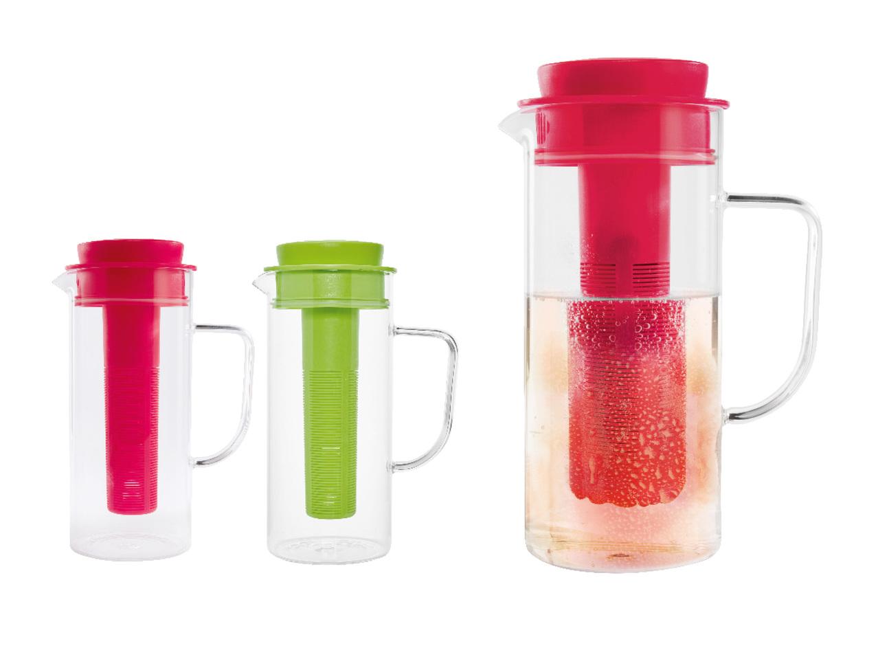 Glaskaraff med infuser och kylstav1