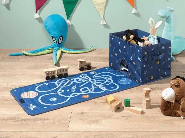 Klappbare Aufbewahrungsbox mit Spielmatte